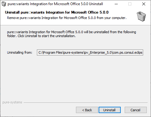 Uninstall from