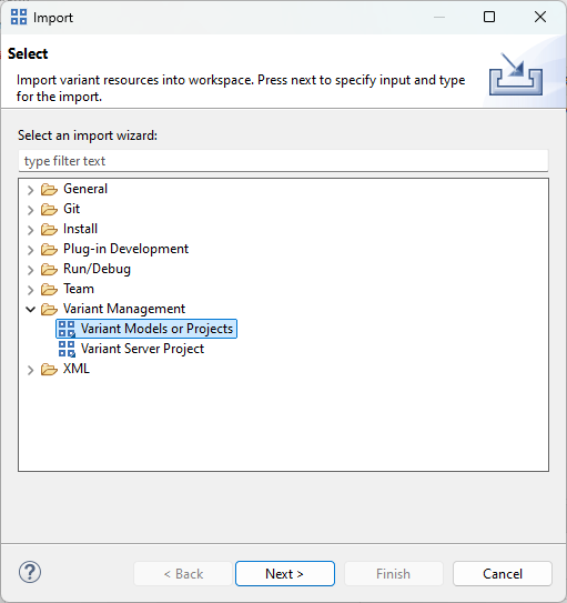 Import Dialog
