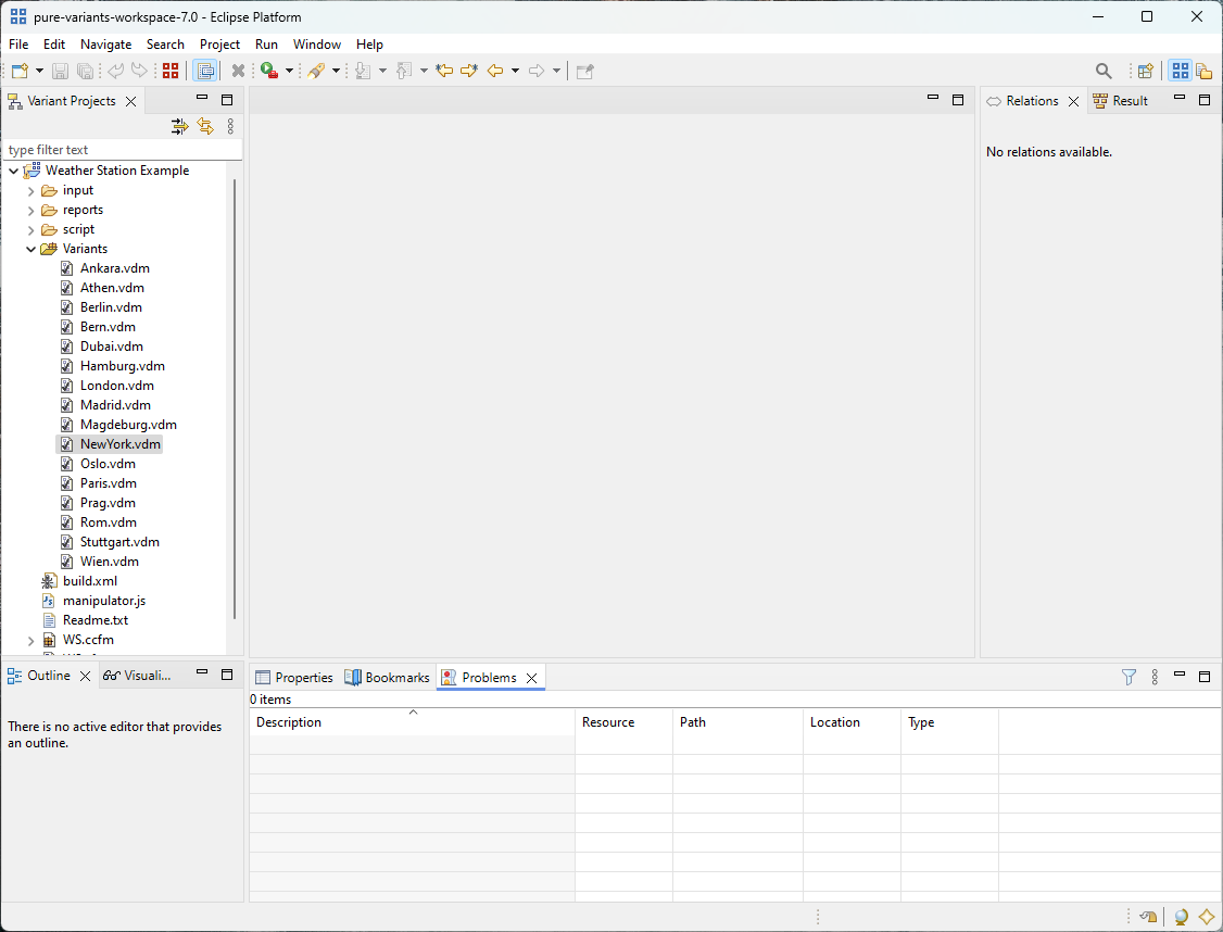 The Variant Projects View