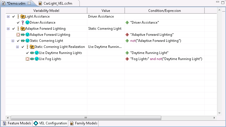 Import VEL Description Result
