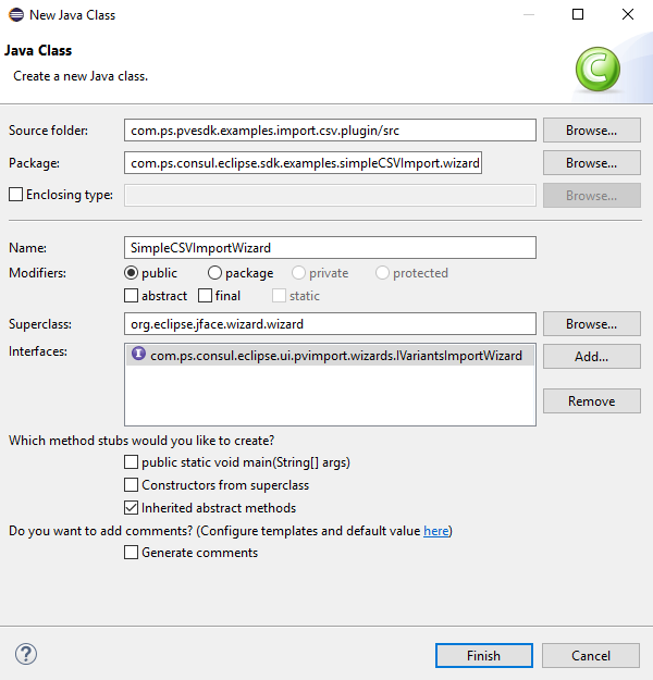 Creating an Import Wizard