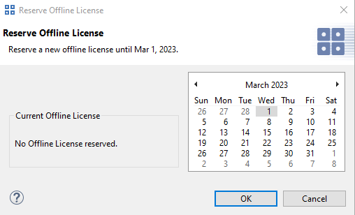 Reserving Offline License
