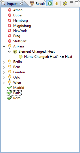 Impact Calculation Result