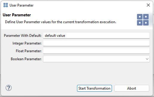 Configuration Space properties: Transformation Configuration