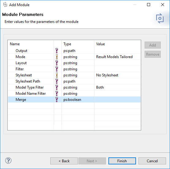 HTML Transformation Module Parameters