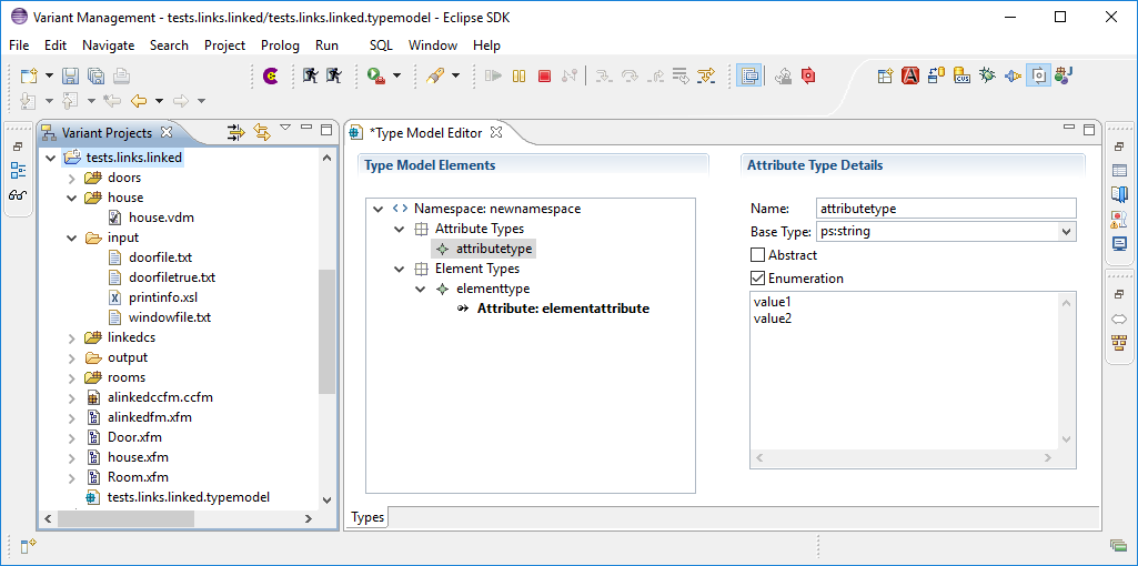 Type Model Editor Example