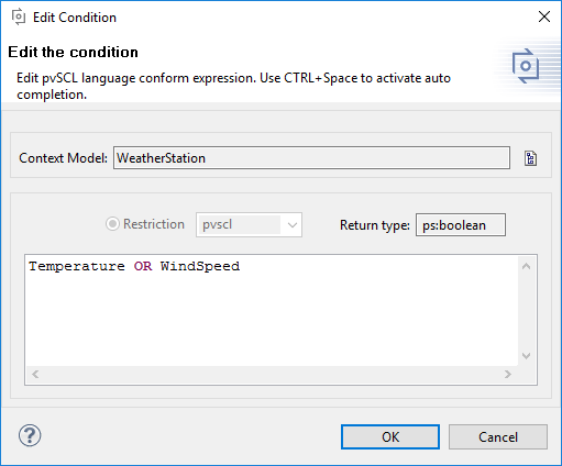 Editing pvSCL conditions or calculations