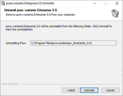 Uninstall from
