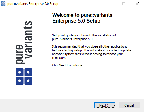 Pure Variants Desktop Client Installer