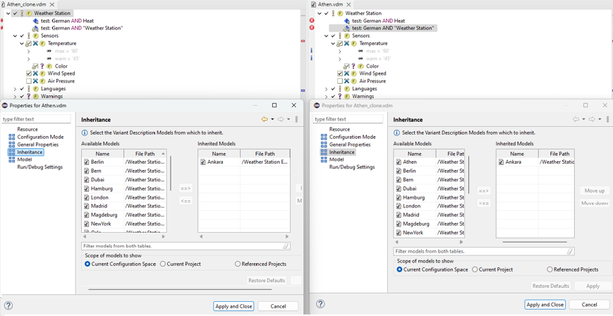 a comparison between the original and new clone variant model.