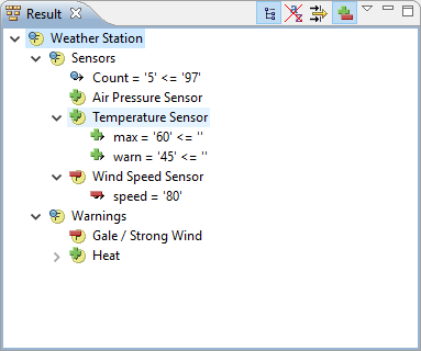 Result View in Delta Mode