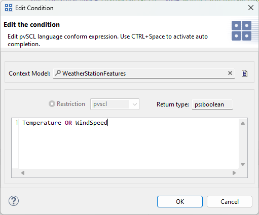 Editing pvSCL conditions or calculations