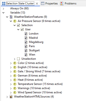 The same selection result dialog