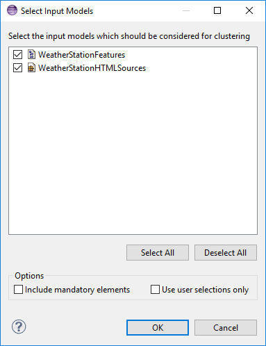 The same selection result dialog