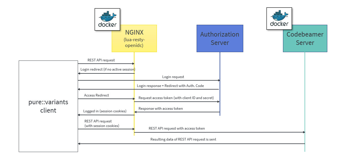 Authorization process using a proxy